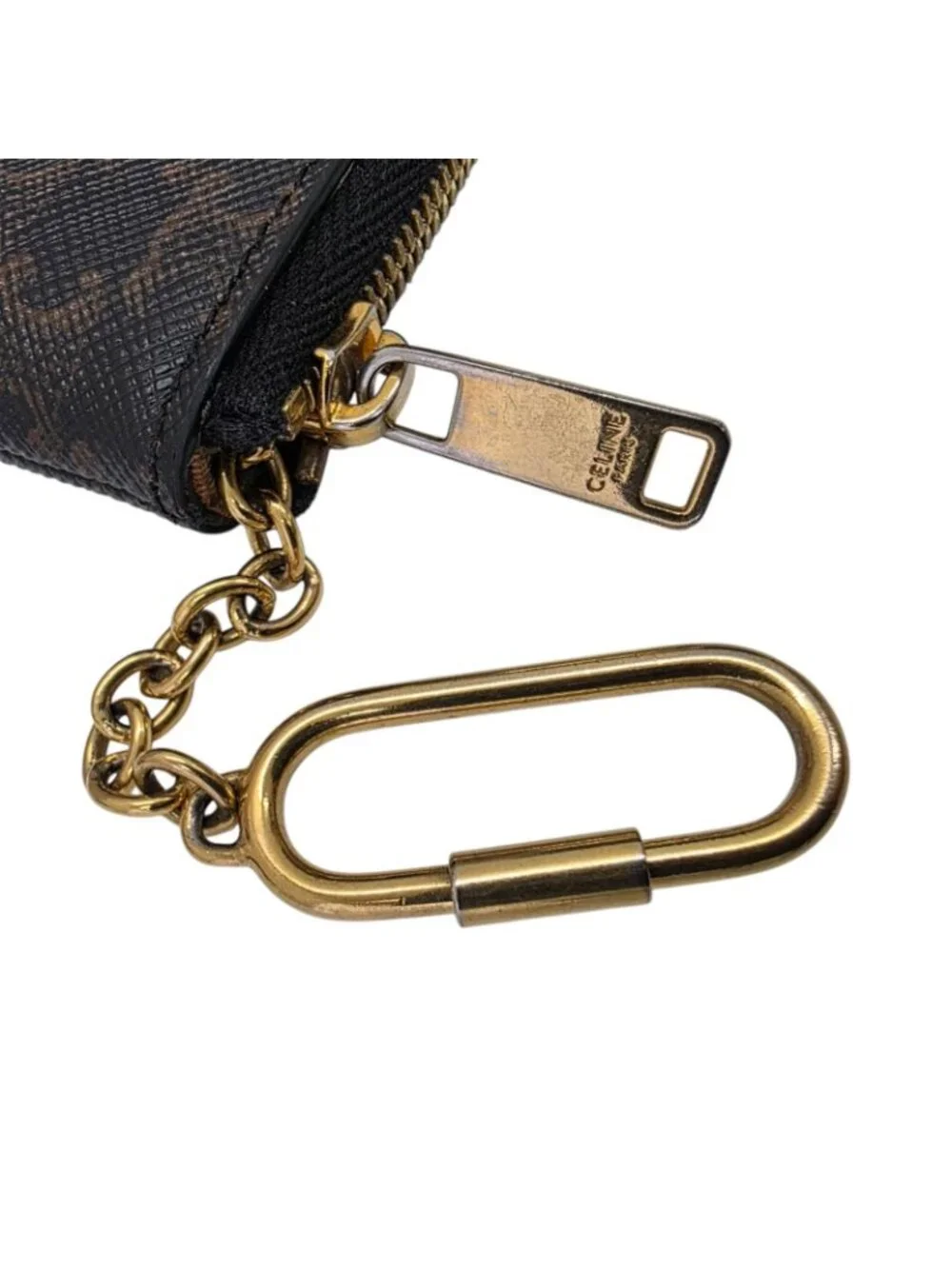 Celine Triomphe Key Ring Coin Case